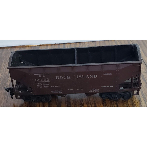 HO Scale 2 Bay Brown Hopper Rock Island RI #89502 - Picture 5 of 9